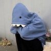 Autumn Winter New Funny Shark Patchwork Hoodies Men and Women Kawaii Sweatshirt Fashion Casual Pullover School Oversized Clothes - 图片 5