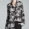 Tcyeek High-end 100% Real Mulberry Silk Shirt Elegant Shirts for Women Vintage Summer Clothes 2024 Womens Tops - Image 2